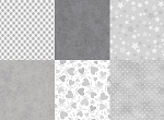 Playtime Flannel Basics Grey 1 Yard Bundle Maywood Studio